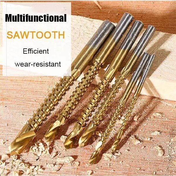 6 teile/satz Multifunktionale Bohrer Hohe Geschwindigkeit Stahl Gewinde Spiral- Schraube metrisch Verbund Tippen Bohrer klopfen Twist bohrer einstellen