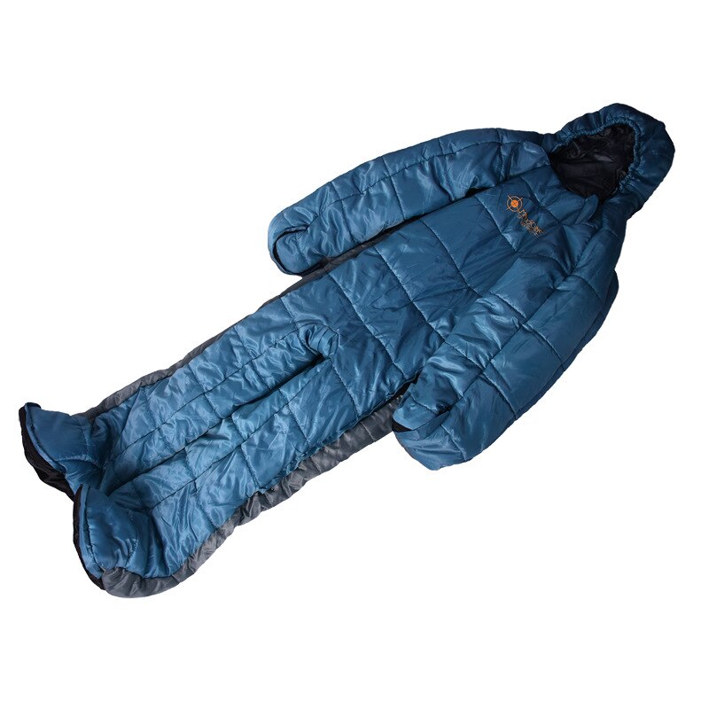 Humanoid vandre camping udendørs sovepose hospitalsvagt nat midlertidig hvile mumie sovepose