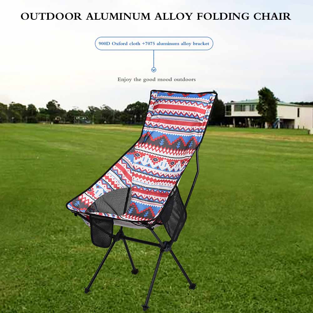 Foldable Camping Chair Durable Seat Strong Sturdy Portable Garden Lightweight Festival Travel Beach Camp Fishing Picnic Sports