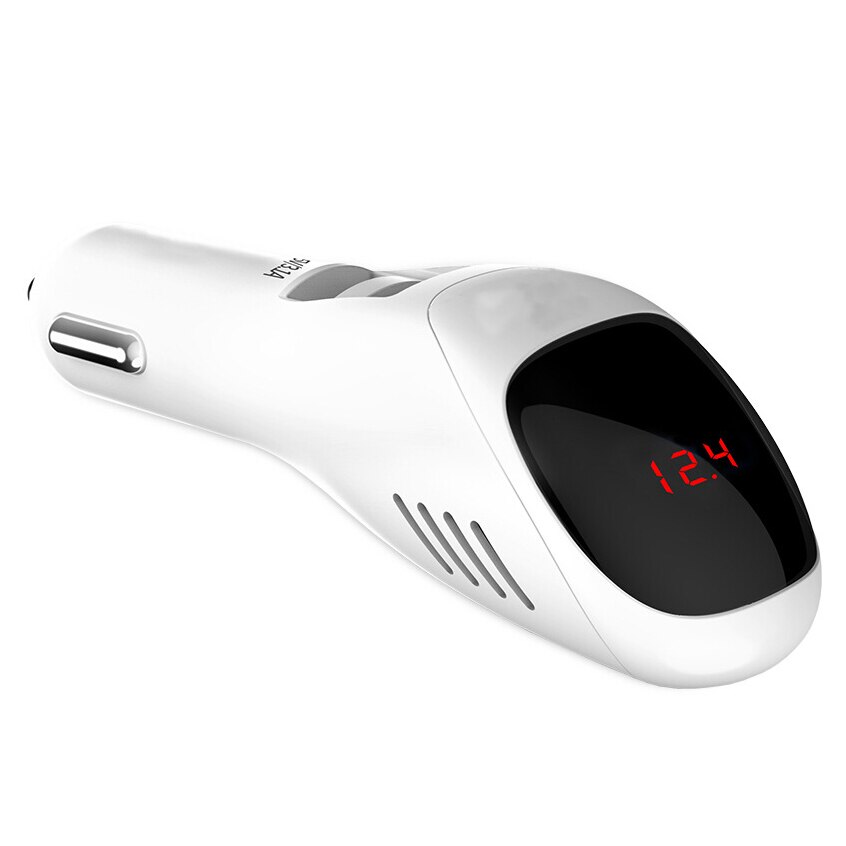 Auto luchtreiniger 12v 24v negatieve ionen luchtreiniger ionisator luchtverfrisser auto digitaal display dubbele usb autolader