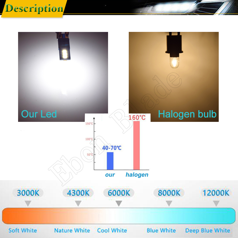 Bombilla LED T10 5W5 para coche, cambio de Color azul a blanco, W5W 194 168, luz de lectura de mapa de cúpula Interior 3030 8SMD, lámpara de estilo automático de 12V, 1 par