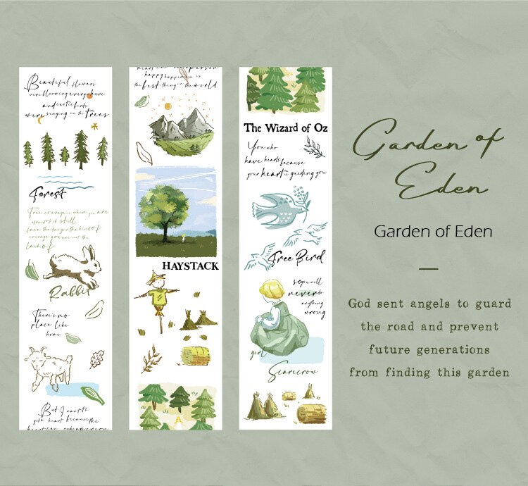 30mm*3m Kawaii Cute Swan Lake Garden Washi Tape Stickers Scrapbooking Masking Tapes School Office Supplies Bullet Journal sl2878: garden of eden