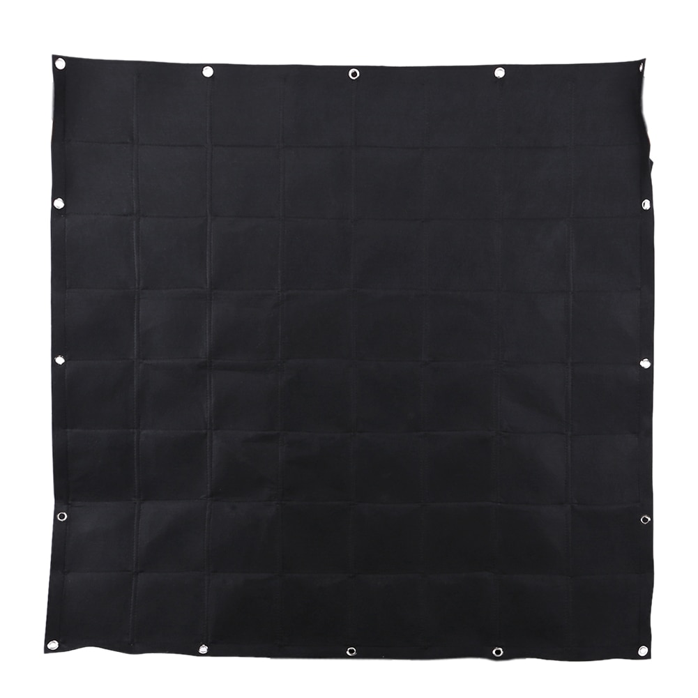 64 Pocket Plant Pot Vertical Garden Hanging Green Wall Planters Large Garden Pots for Balconies 100cm*100cm