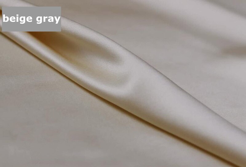 Silke sovehætte 100%  silke nathue ensfarvet blød natindpakning hovedbetræk til hårpleje elastik sjm -01: Beige grå