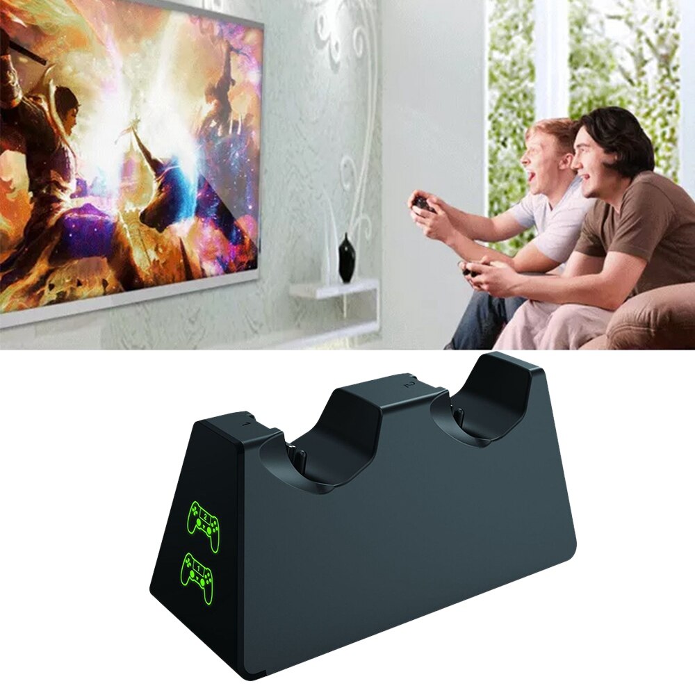 Dual USB Charging Dock Station for PS4 Controller - Fast Charger for Playstation 4 Pro/Slim