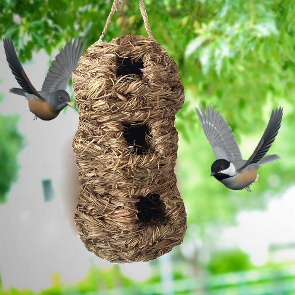 Hummingbird House Hand Woven Hummingbird Houses Nests Small Hanging Birdhouse