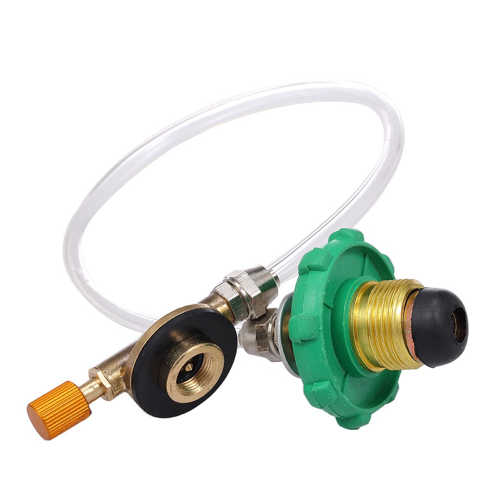 Adaptador de recarga de propano para estufa de Gas, acoplador de tanque de cilindro plano, para acampada al aire libre