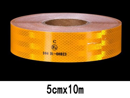 Bande d'avertissement réfléchissante à grande intensité pour remorque de camion, accessoires de sécurité: Black