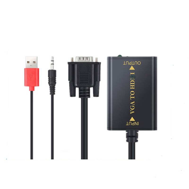 Vga Naar Hdmi-Compatibel Vrouwelijke Converter Met Usb Met Audio Vga Naar Hdmi Video Converter