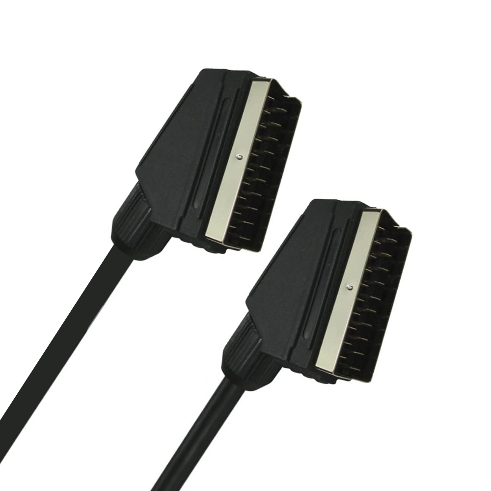 Cable Scart RGB Cable de vídeo Scart de 21 pines para TV Convertidores Scart a HDMI DVD STB Cable Scart a Scart de 21 pines