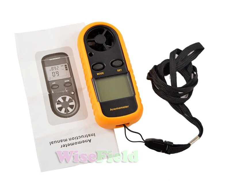 GM816 LCD Handy Digital Backlight Anemometer Wind Velocity Measure Meter Hand-held Digital Anemometer Measure Tool