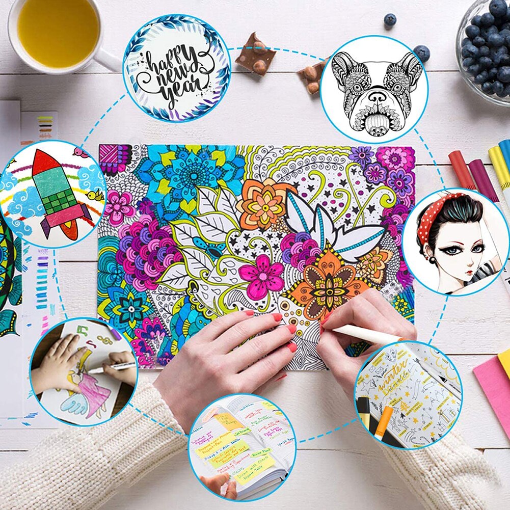 12 Colors Double Head Watercolor Pen Eco-Friendly ... – Vicedeal