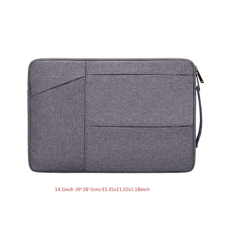 Przenośny neseser Laptop Liner torby męskie damskie Tote odporny na wstrząsy wodoodporny pokrowiec na dokumenty biurowe: Dark gray M