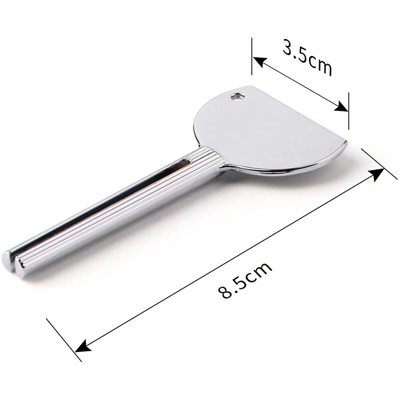 Stainless Steel Toothpaste Squeezer Tube Bathroom Accessories Set Hair Color Dye Cosmetic Paint Squeezer Key Shape Dispenser