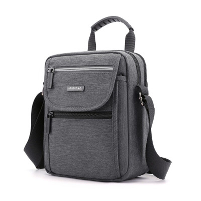 Multifunctionele Crossbody Bag Mannen Schouder Messenger Bags Mannelijke Waterdichte Korte Trip Borst Bag Pack Rits Backbag: grey