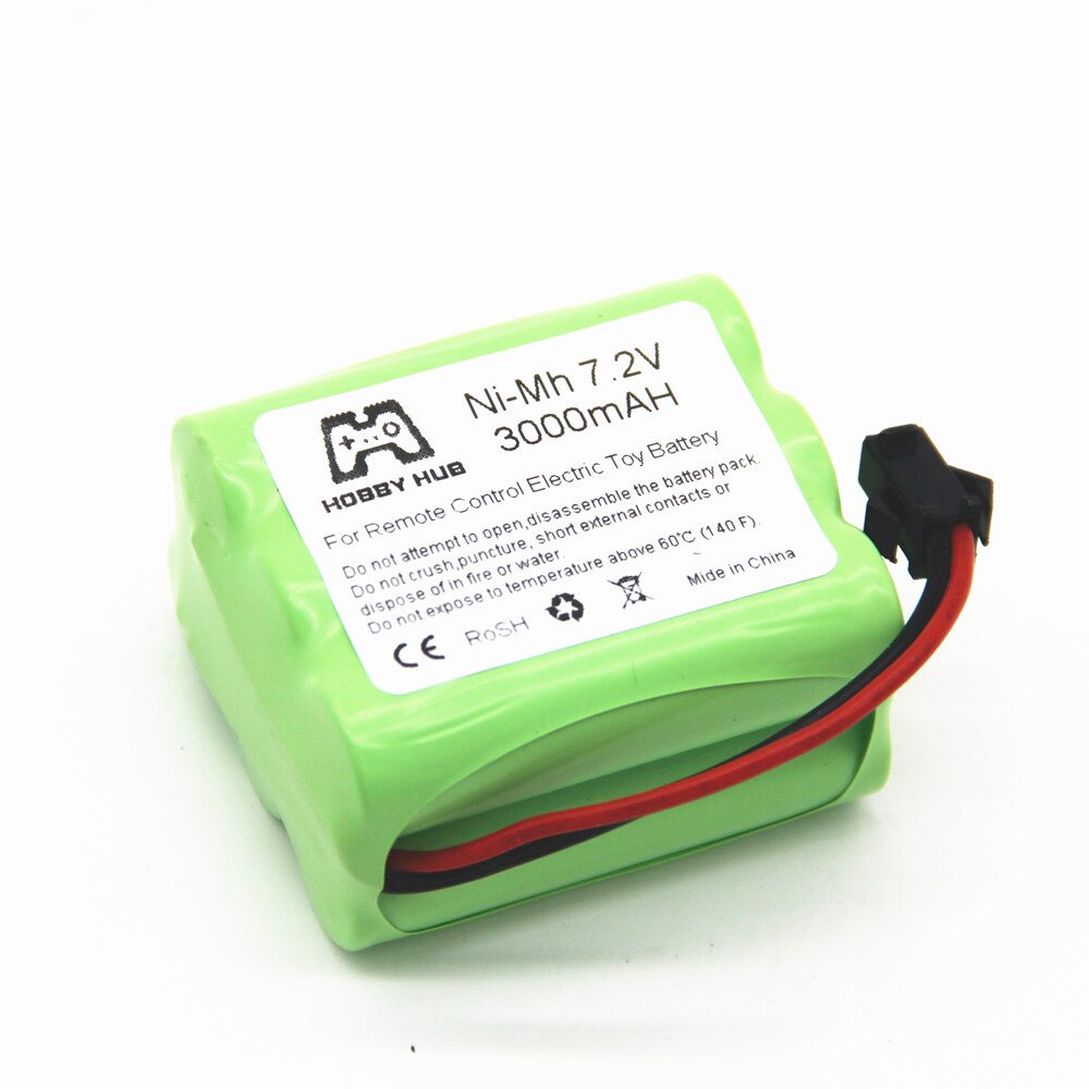 Ni -mh 3000 mah 7.2v aa oppladbart batteri til rc bil telerobot båt tank leketøy verktøy modell 7.2 v 3000 mah elektriske leker nimh