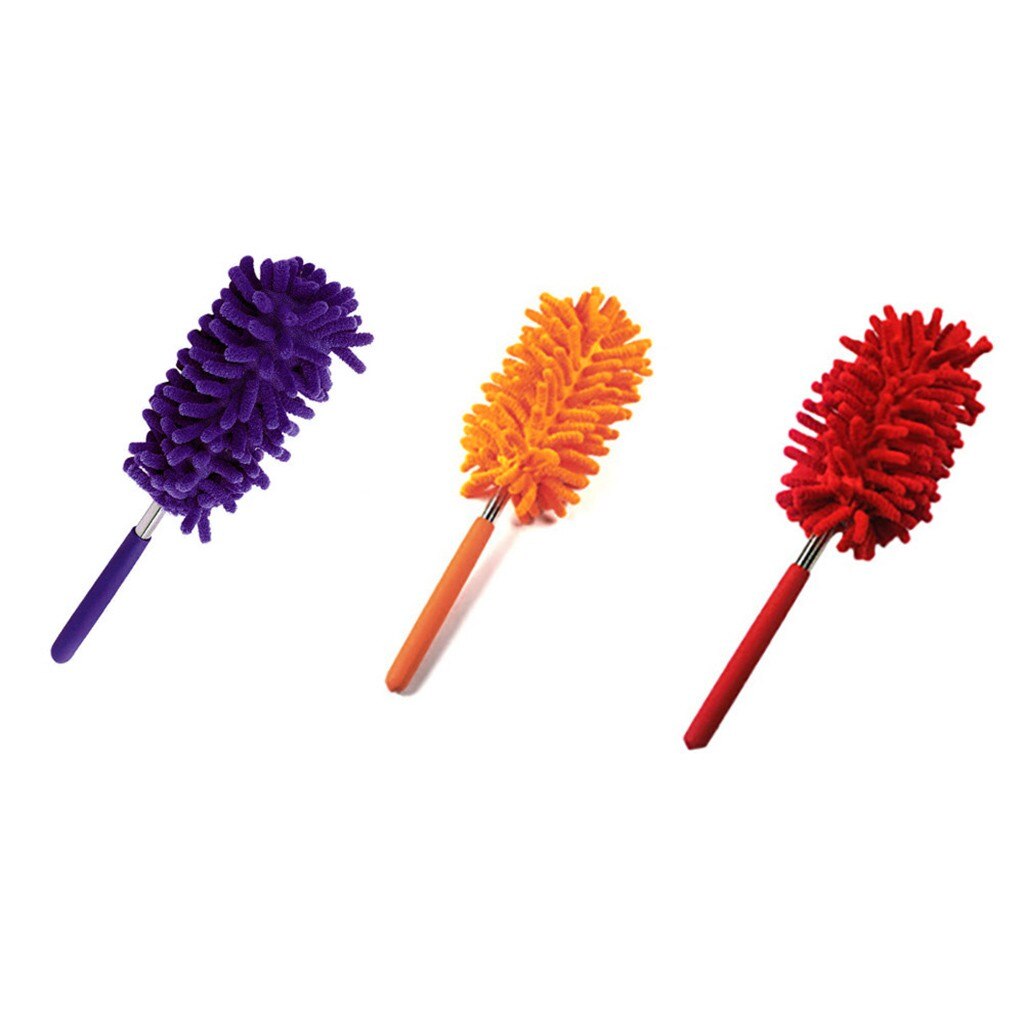 Dust 63CM Telescopic Microfibre Duster Extendable Cleaning Home Car Cleaner Dust Handle Household Cleaning Tools