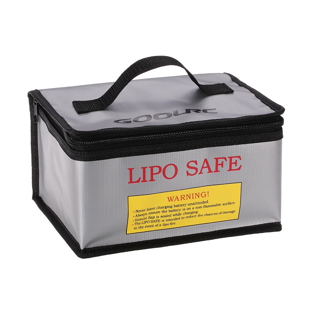 RC LiPo Battery Safety Bag - 22x16x12cm - Glass Fiber - Fireproof Charging Guard