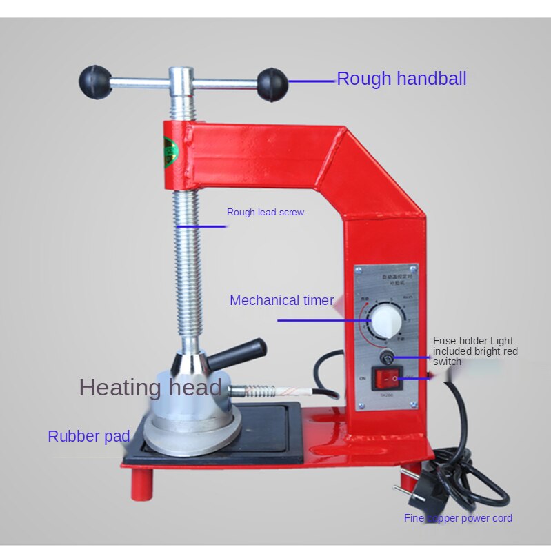 Macchina vulcanizzata multifunzionale di riparazione della gomma vulcanizzante della gomma del vulcanizzatore della gomma di regolazione automatica della temperatura