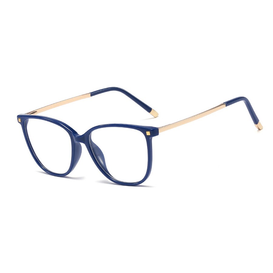 Cat Eye Glasses Frames Women Trending Styles Brand Optical Computer Glasses Oculos De Grau Feminino Armacao: blue frame