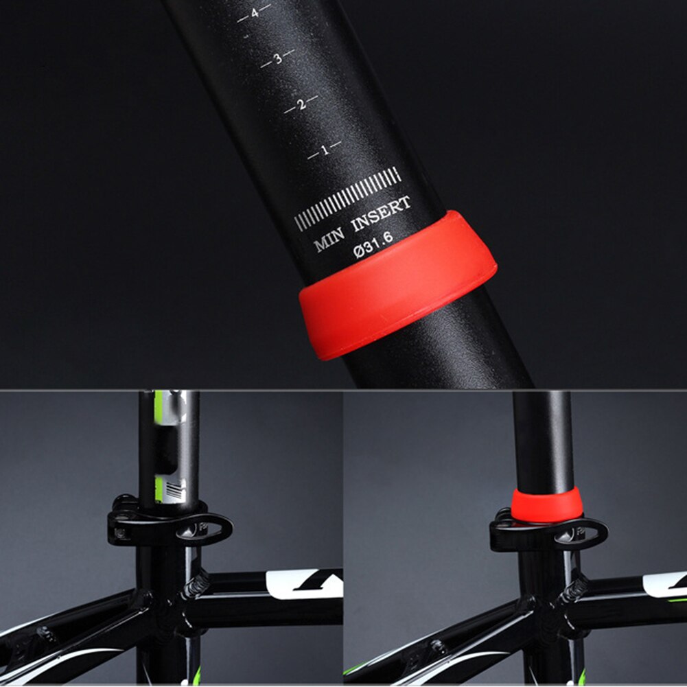 1Pc Weiche Silikon Mountainbike Sattelstütze Staub Abdeckung Fahrrad Schutzhülle Ring Radfahren Wasserdichte Mountainbike Sattelstütze