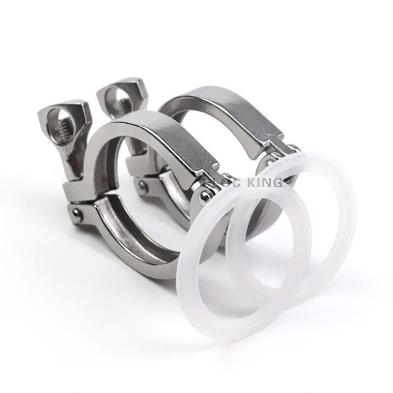 1 Set 1.5 "2" 2.5 "3" Tri Clamp 50.5/64/77.5/91Mm Beentje Od SS304 Rvs Tri Clover Sanitaire Montage Voor Thuis Brouwen: 2 piece / 3Inch x K91