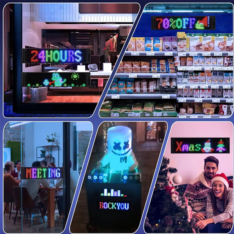 Dämon Augen Auto LED Logo APP LED Matrix Pixel Tafel Nachtlicht DIY Programmierbare flexibel LED Anzeige für Auto Lkw Zubehör