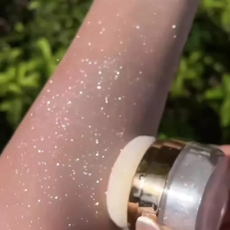 DIKALU funkelnd Fee hoch hell Karosserie funkeln Pulver Clavicul streicheln Pulver Mondlicht Weiß funkelnd Pulver bilden