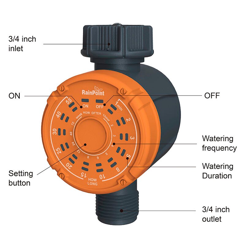 Automatic Garden Watering Timer Home Garden Water Timer One Key Set Irrigation System Timer Irrigation Controller