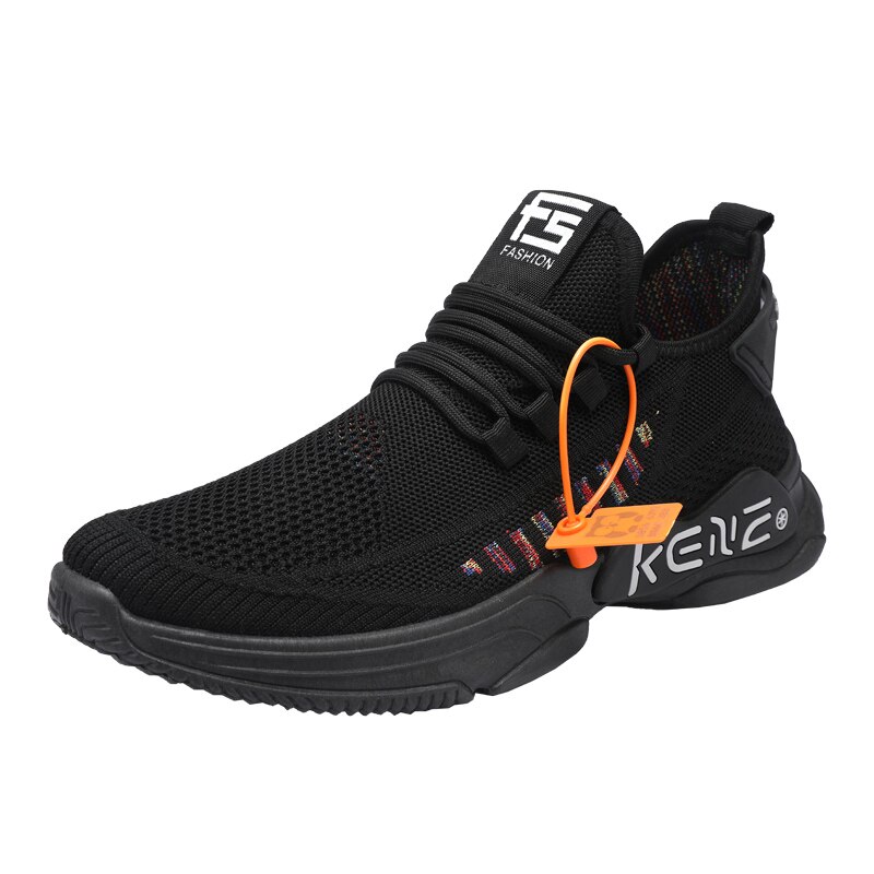 Voorjaar Mannen Casual Schoenen Outdoor Antislip Ademende Schoenen Slijtvast Zachte Zolen Schoenen Mode Licht schoenen Kleuraanpassing: Black / 44