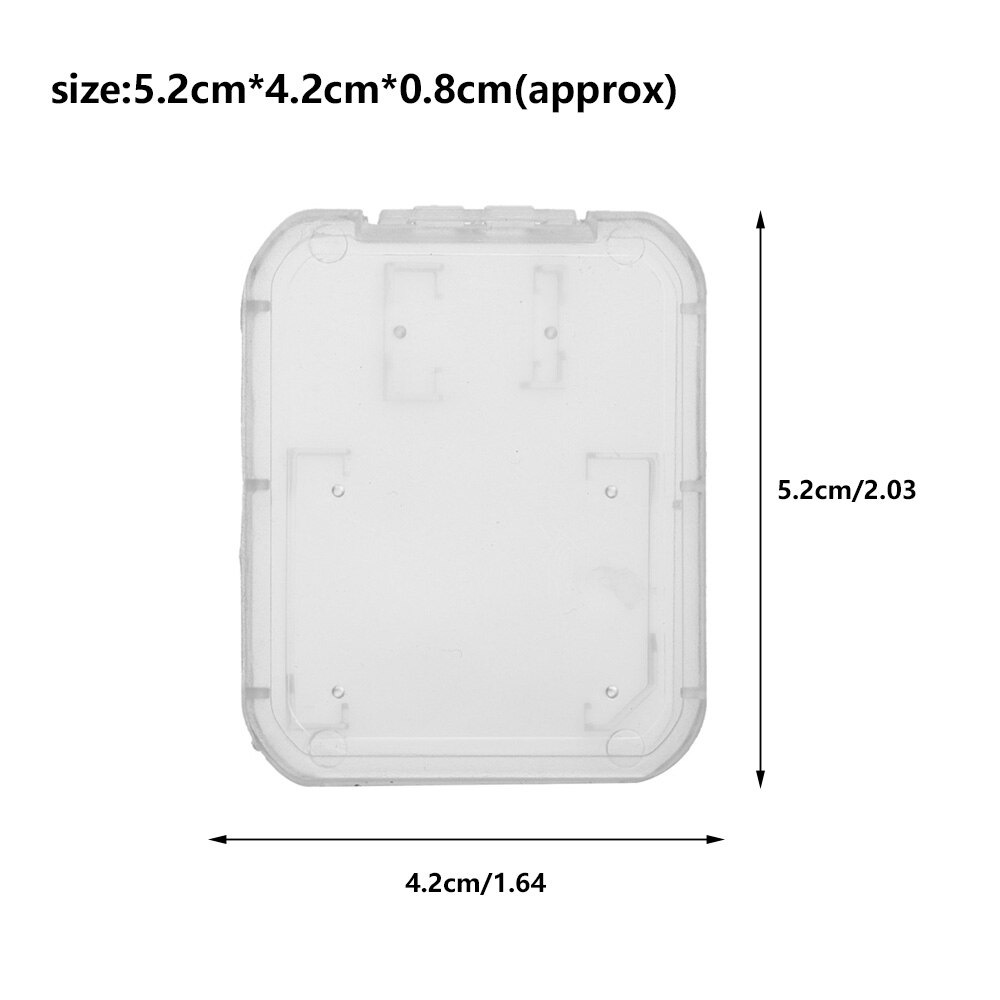 10 Pcs Transparant Plastic Case Houder Box Storage Voor Standaard Sd Sdhc Tf Geheugenkaart Draagbare Geheugenkaarten & Accessoires