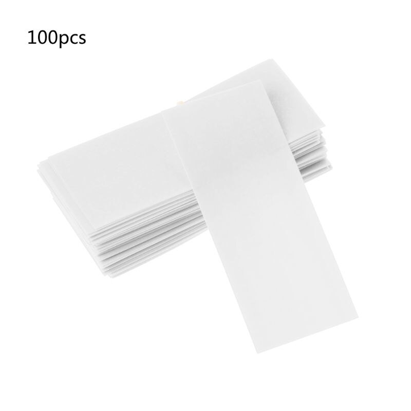 100pc flade pvc-krympeslanger batteripakke til 1 x 18650 batterikrympefilm: Hvid