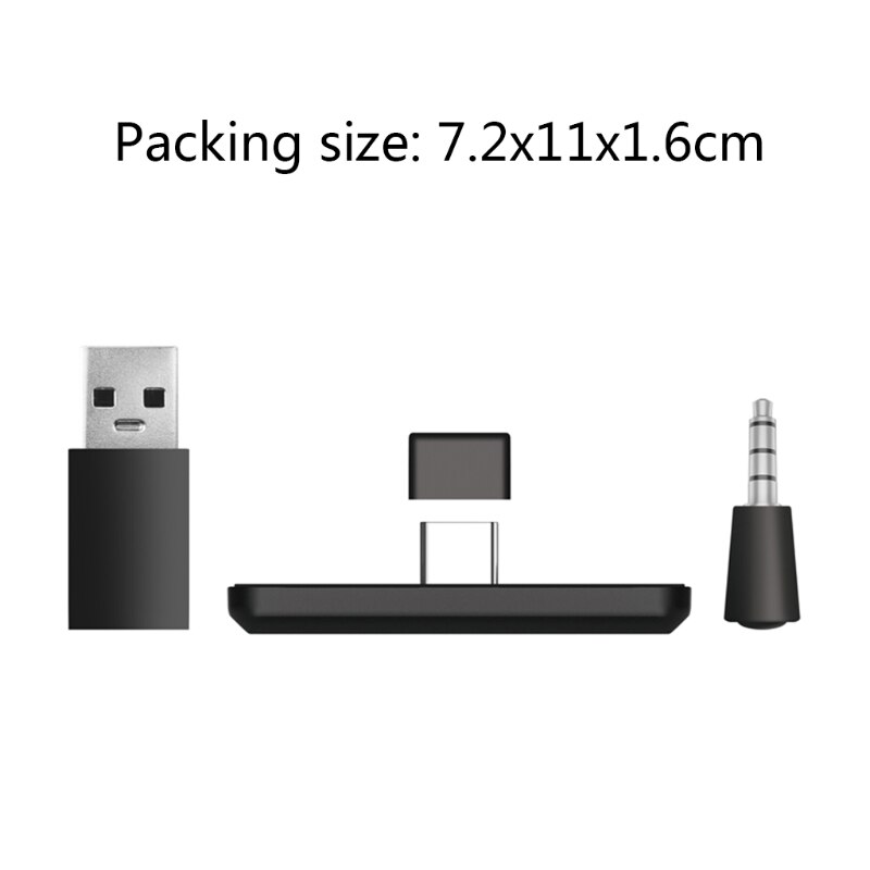 Wireless Bluetooth Adapter USB Transmitter Voice Frequency Headset Receiver with 3.5mm microphone plug for Nintend Switch PS4 PC: Default Title