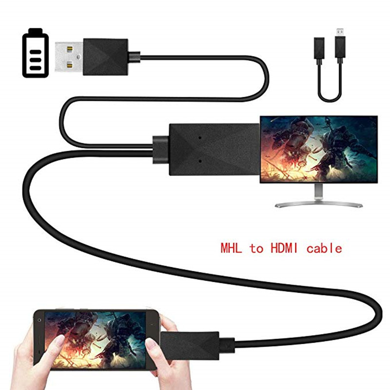 BEESCLOVER Micro USB MHL naar HDMI 1080P HD TV Kabel Adapter 5 Pin & 11 Pin voor Android Telefoon TV PC Laptop