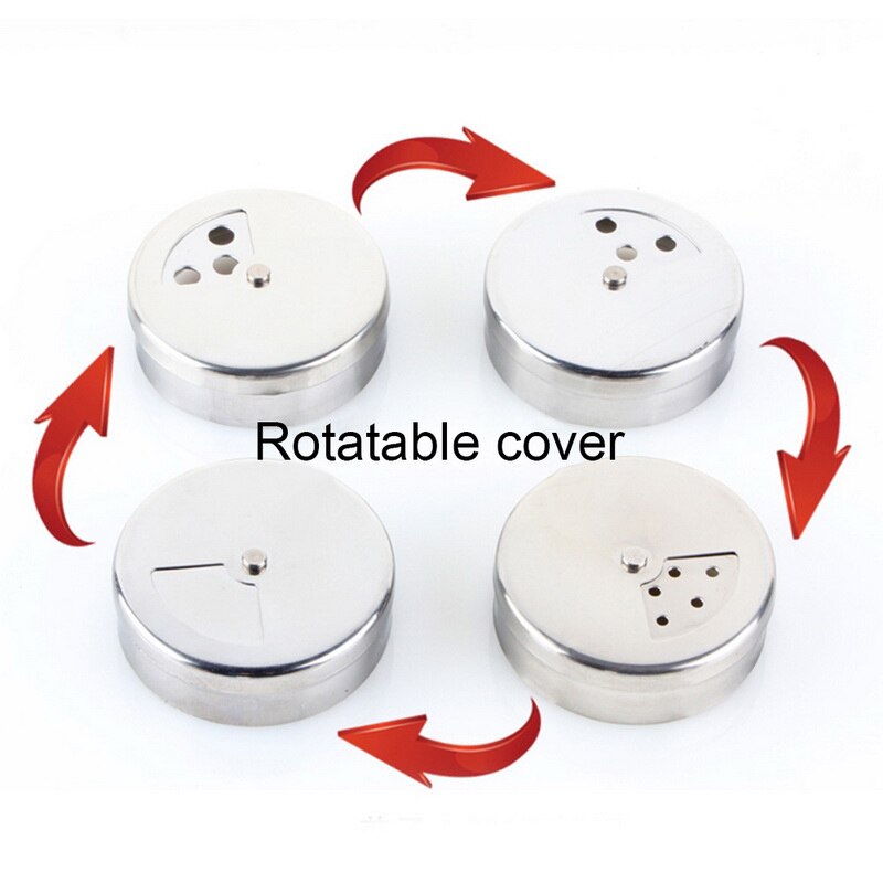 Kruidkruik Roestvrij Staal Glas Peper Shaker Fles Kruiden Kruiderij Seal Opslag Flessen Koken Keuken Gereedschap