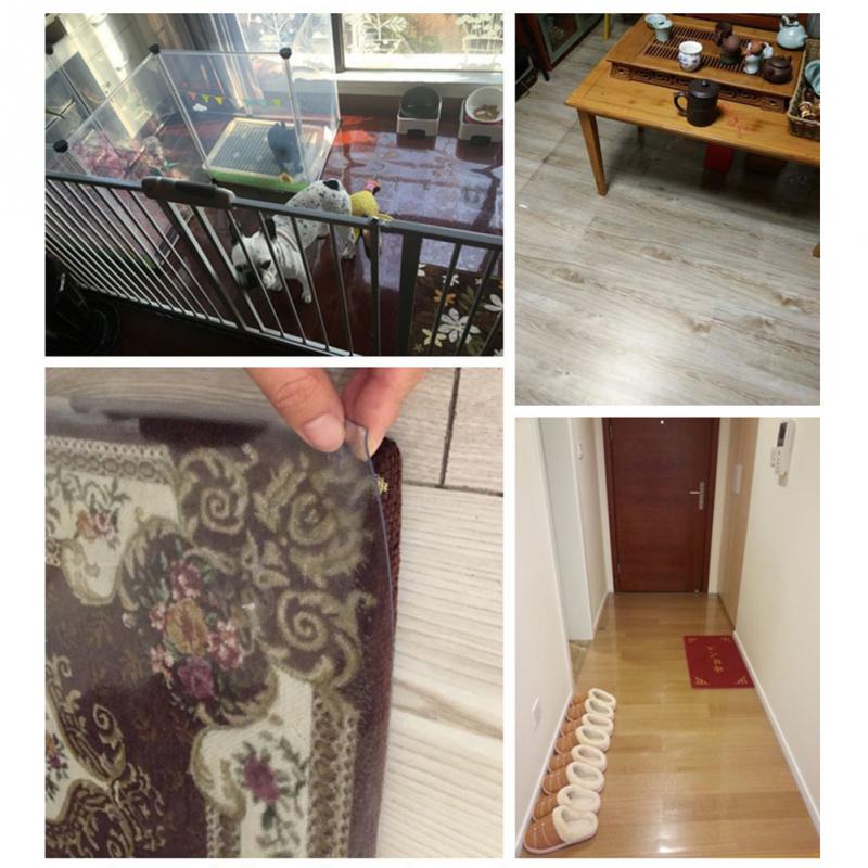 Hall pvc transparent rektangel hotell sovrum solid golvskydd hemmakontor vardagsrum anti rep för matta stol matta