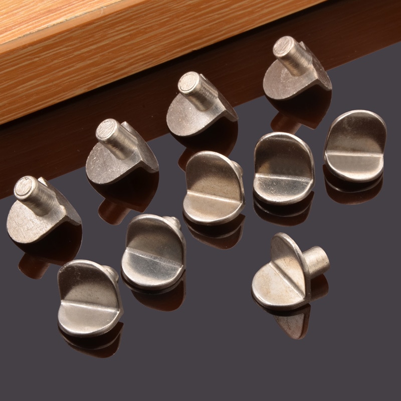 20 stk. justerbar metalhyldeholder hylder beslag til glashylder skabsmøbler hardware lige vinkel lag studs pinde