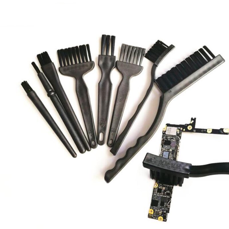 8pcs/set Anti Static Brush for Flux Paste Brush PCB Repair Tool Circuit Board for Mobile Phone Repair