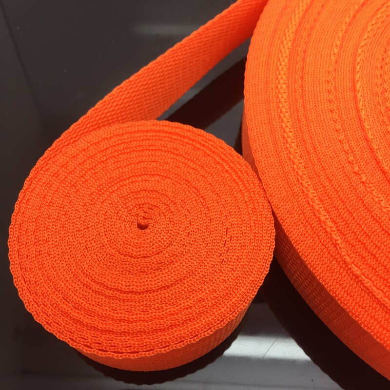 2yards/Lot 38MM PP Ribbon Strap Nylon Webbing Knapsack Strapping Bags Crafts DIY Dog Accessories: Orange