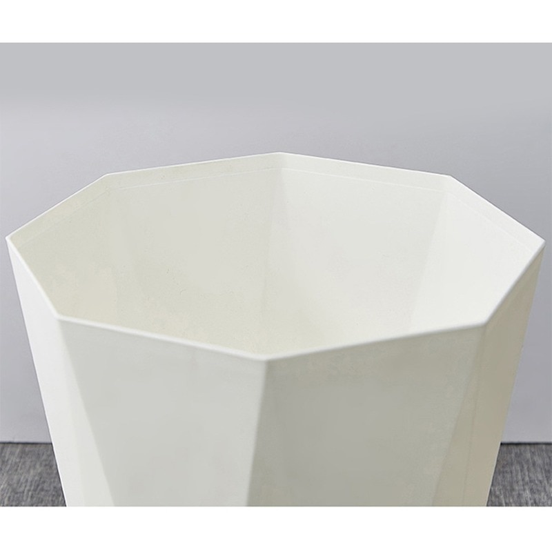 Modern Simple Home Rubbish Bin Trash Can Plastic Waste Rubbish Garbage Bin Wastebasket Trash Can Office Living Room