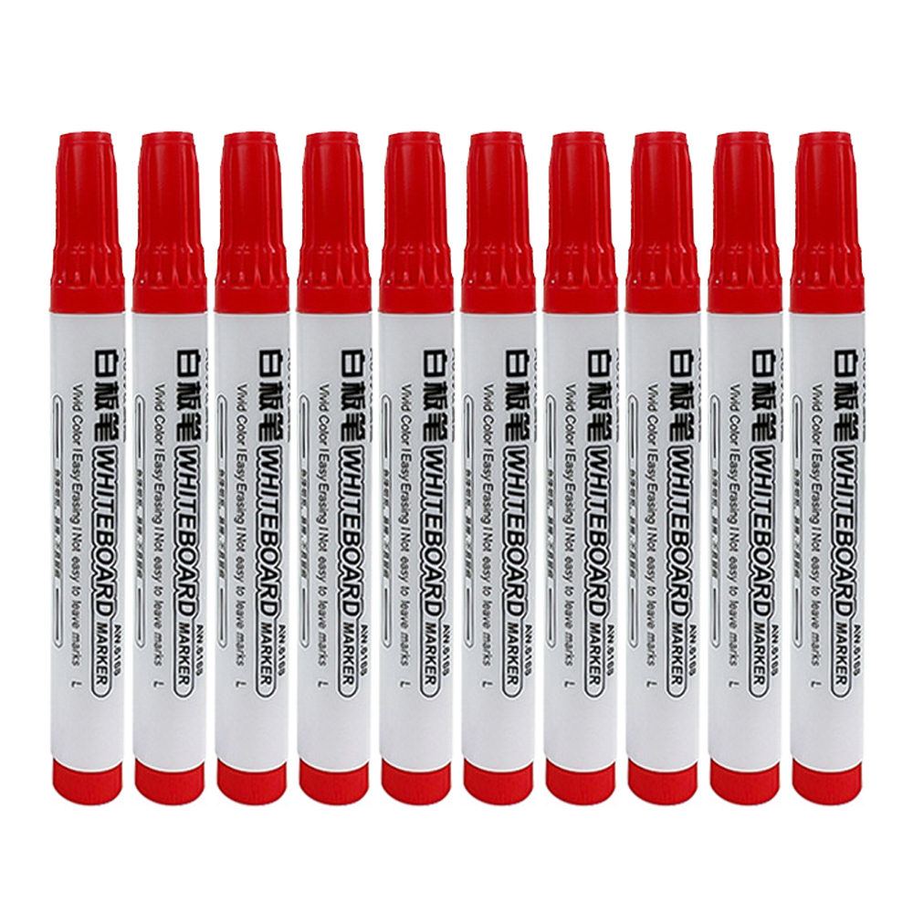 Suddbar Magnetisk Whiteboard Penna - 13.3cm - 10 Pennor/Box - Skola Kontor Konst: Ljusgrå