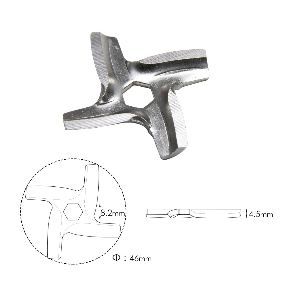 Wolfcut B98 4-Cut Robot-Messer für Fleischwolf, Unger System Wolfcut B98 4-Cut Robot-Messer für Fleischwolf, Unger System