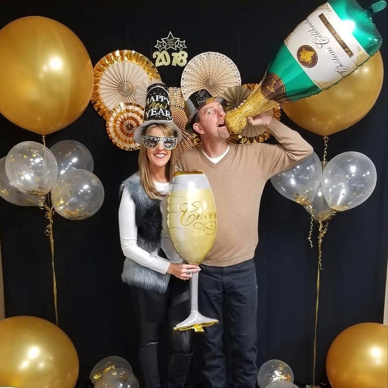 Tårta ballonger munkar ballonger ölflaskor ballonger folieballonger stora för barn vuxen födelsedagsfest bröllopsdekoration
