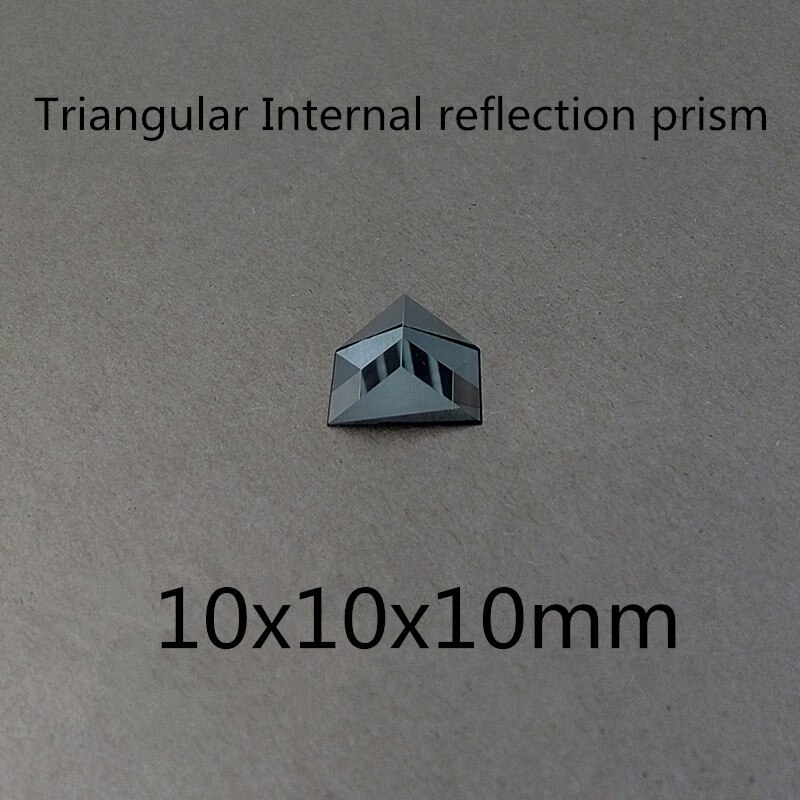 2pcs 10x10x10mm 10*10*10mm Right Angle K9 Triangular Internal Reflecting Prism Lens