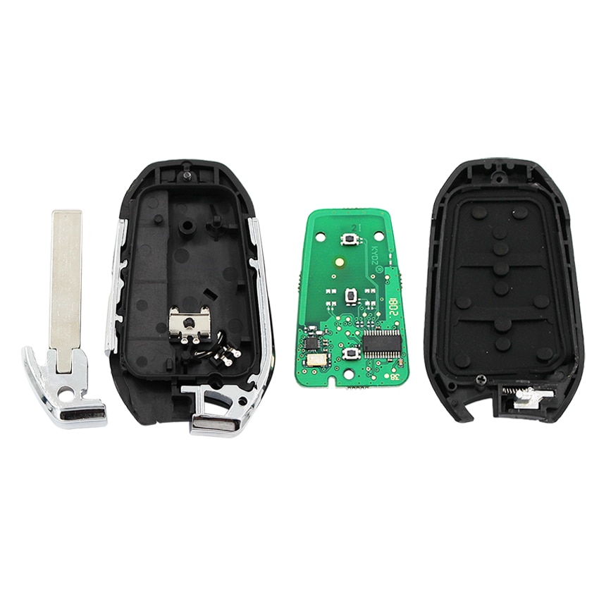DS smart keyless go remote key 3 buttons 433MHz PCF7945 46 chip for Peugeot 308 508 for Citroen C4 DS4 DS5 emergency key HU83