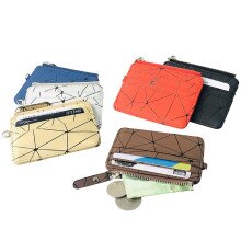 Mode Reizen Pu Lederen Bank Business Id Card Wallet Rits Portemonnee Portemonnee Oortelefoon Houder Pouch Voor Vrouwen mannen