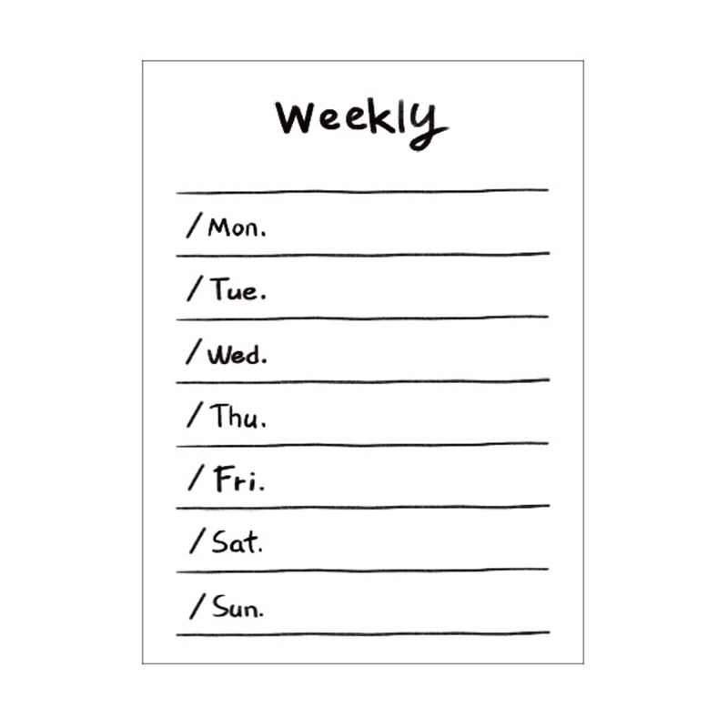 50 Sheets Note Papers Mini Writing Pad Pocket Planner Schedule To-do-list Pad Daily Weekly Monthly Planner for Women Men D5QC: weekly plan