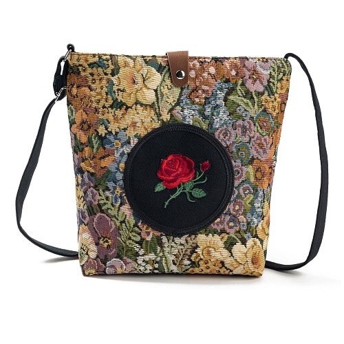 Miyahouse Donne di Estate Borse A Tracolla Flap Bag Della Signora di Tela di Canapa Del Fumetto Del Gufo Stampato Crossbody Borse A Spalla Piccola Femmina Borse: 1054a