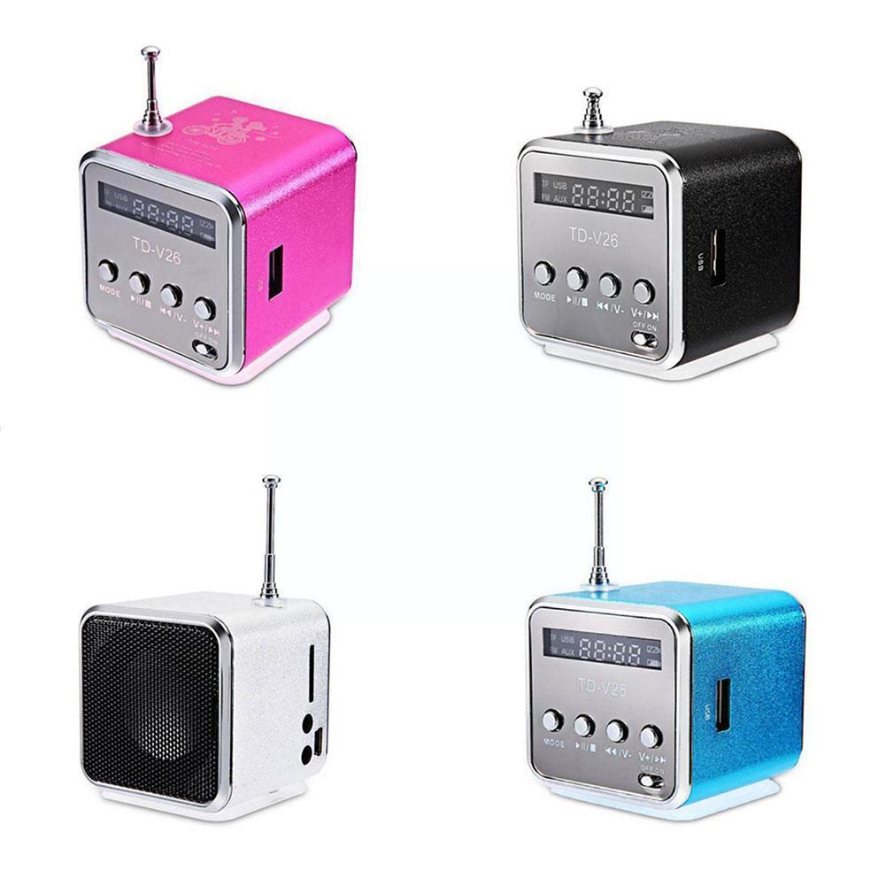 TD-V26 Draagbare Micro Tfb Mini Speaker Music Player Draagbare Radio Speaker MP3 Speler Laptop Mp3 Telefoon Stereo Fm MP4 Y5S7