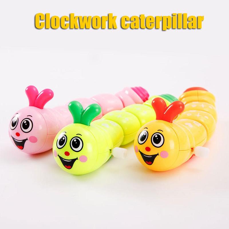 Plastic Caterpillar Wind Up Toy Funny Clockwork Toy Walking Toy Kid ABS Cute Material Educational X5D1